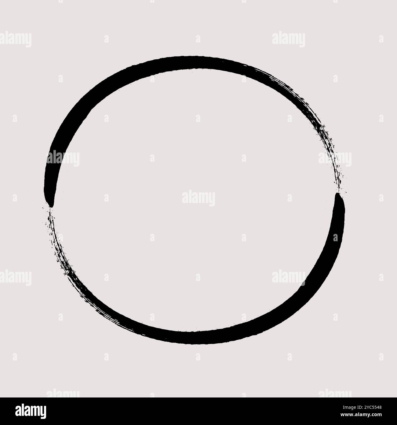 Circle brush stroke vector. Painted circle frame Stock Vector Image ...