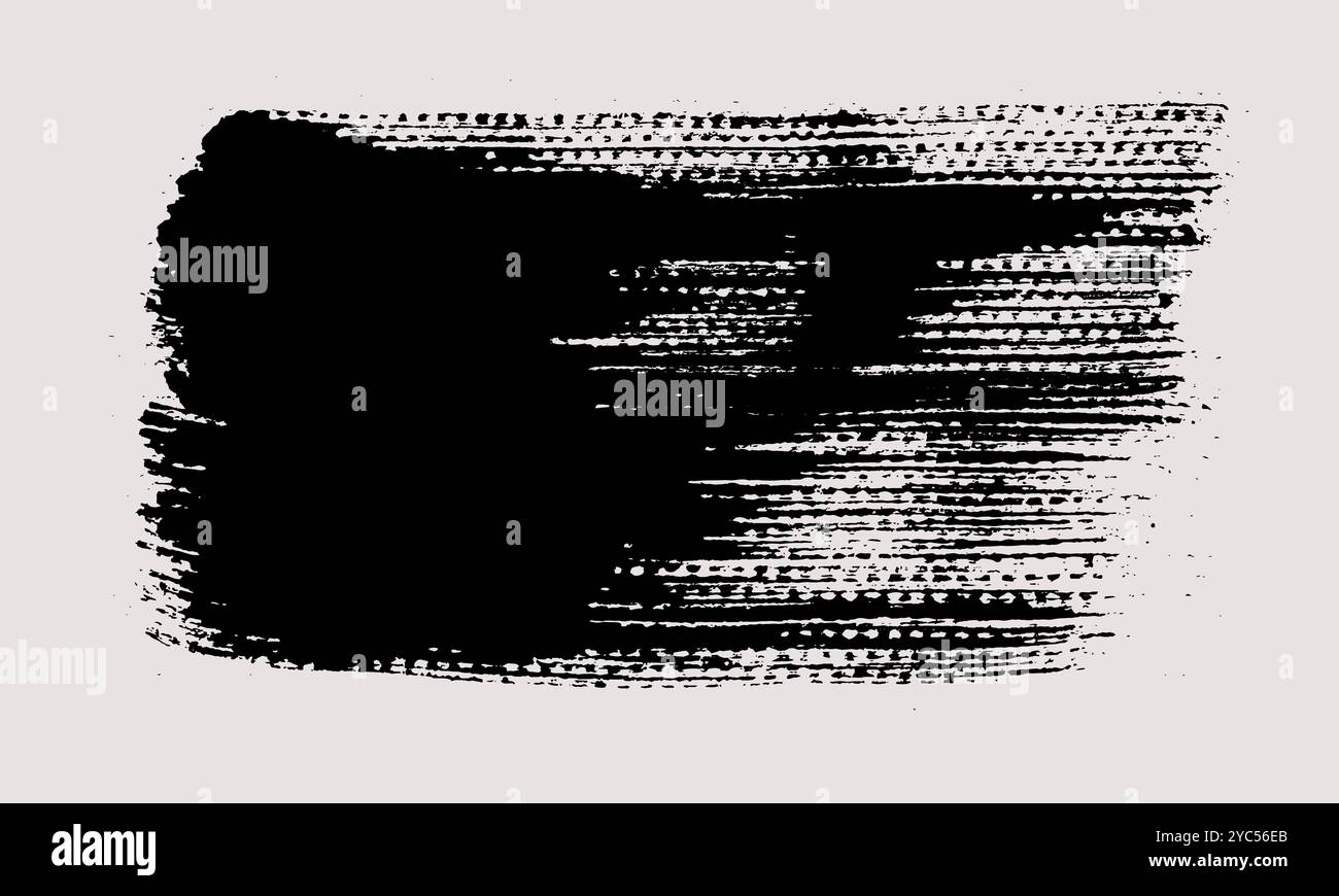 Brush strokes vector. Painted rectangle background Stock Vector Image ...