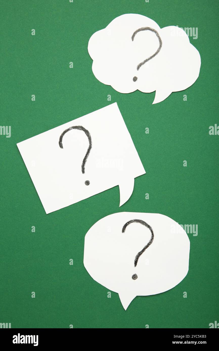 Paper stickers question marks hi-res stock photography and images - Alamy