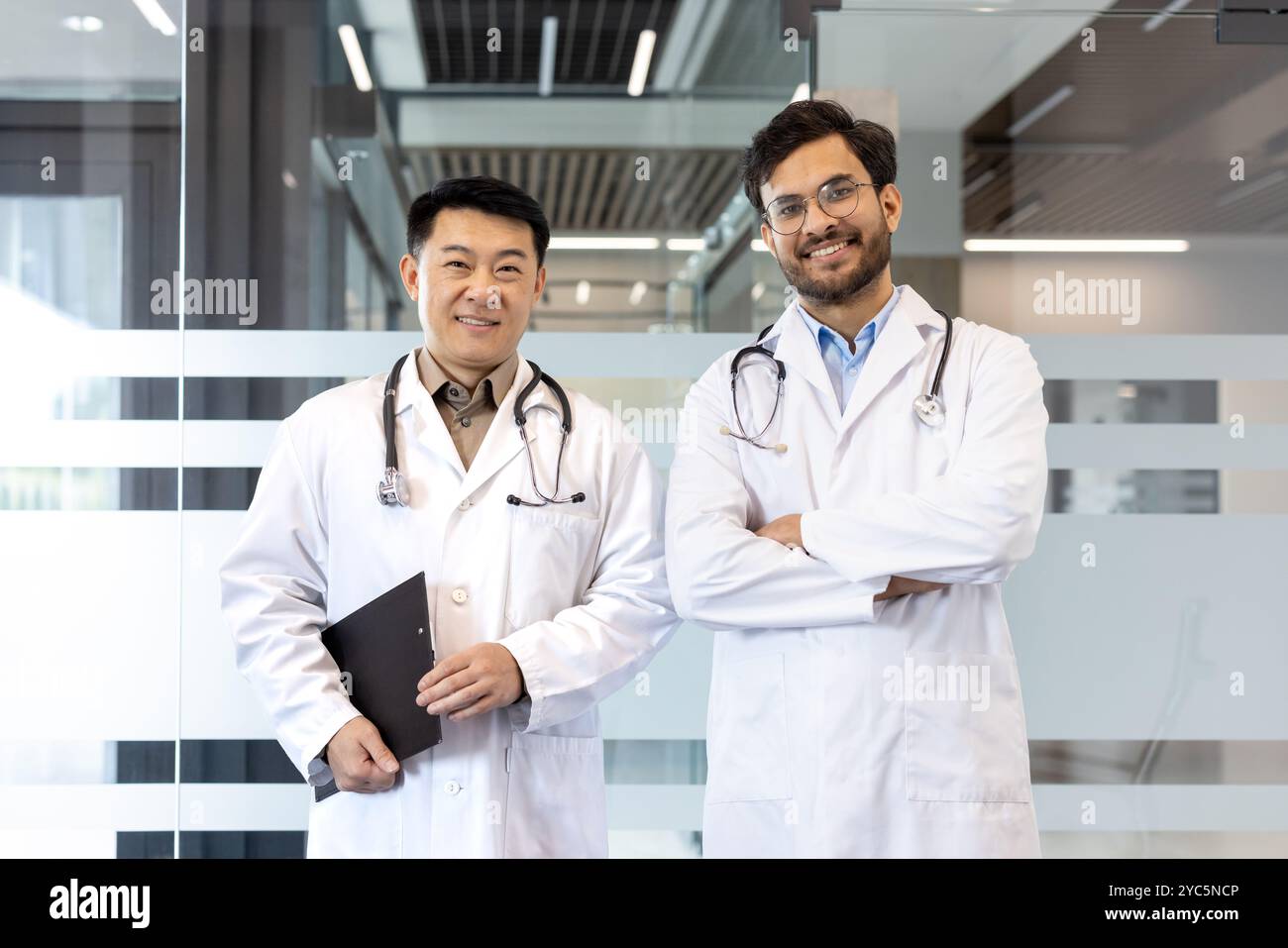 Diverse doctors in uniforms stand hi-res stock photography and images ...