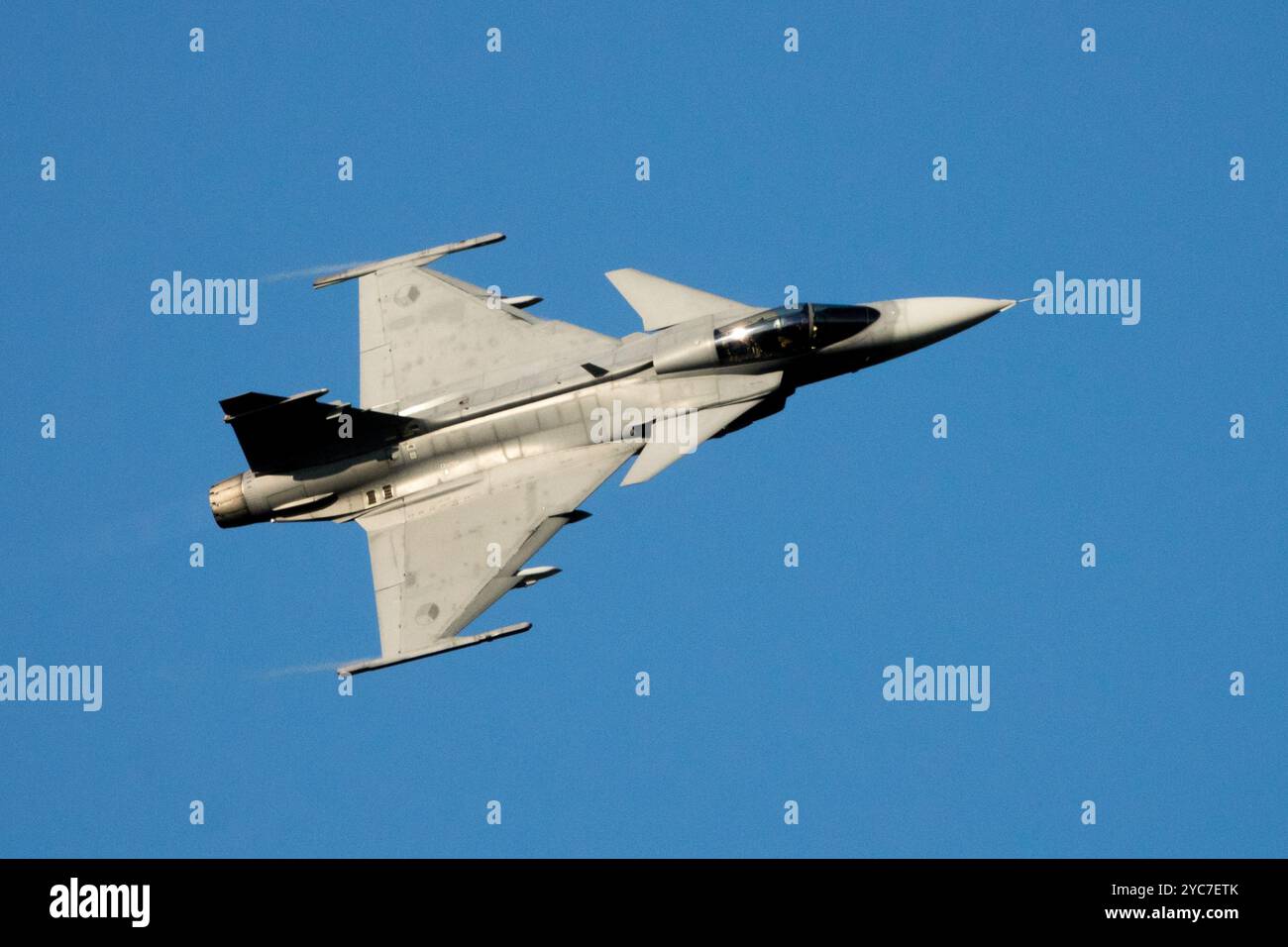 Czech Air Force Saab JAS 39C Gripen View from above Stock Photo