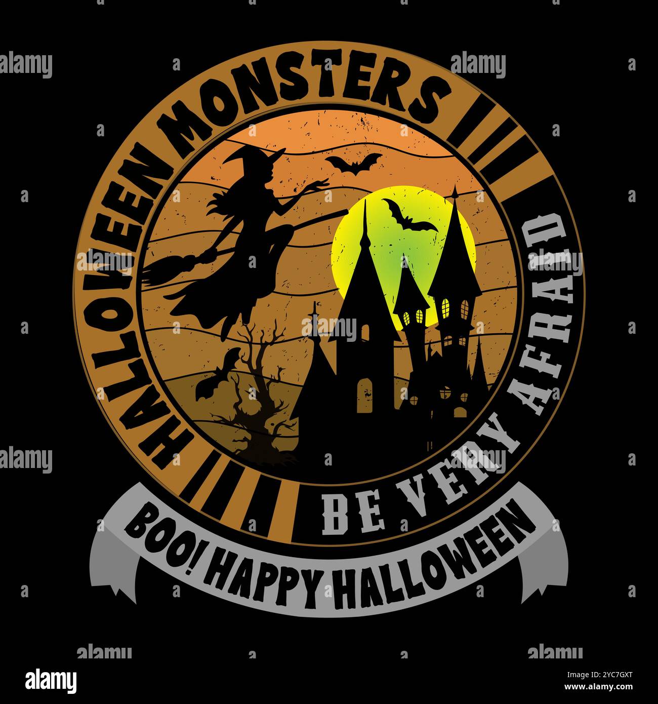 Halloween T-shirt Designs With Pumpkins, Monsters, Ghosts And Spooky
