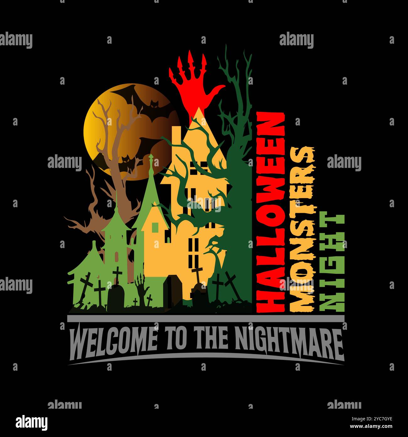 Halloween T-shirt Designs With Pumpkins, Monsters, Ghosts And Spooky