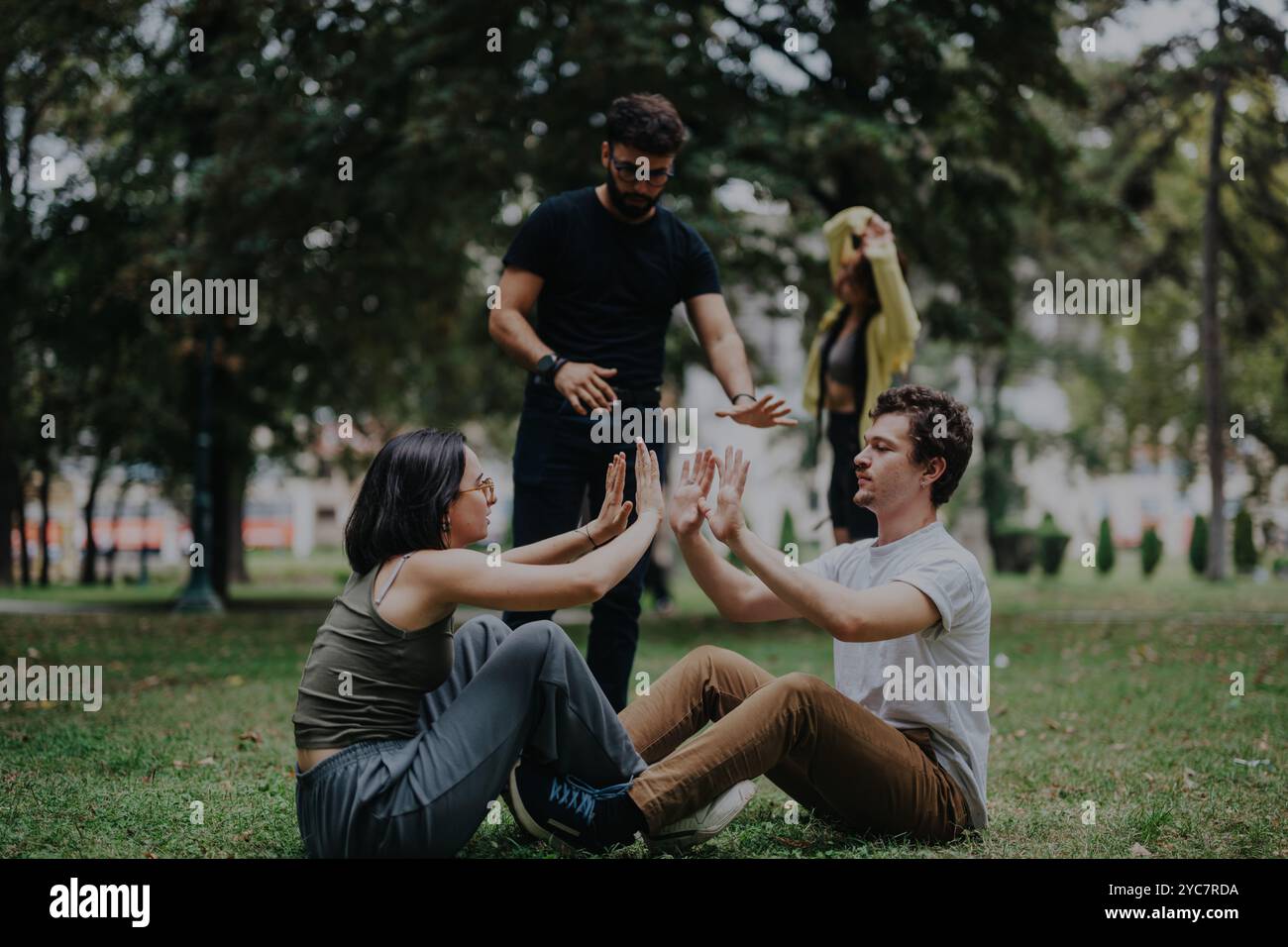 Participating in outdoor skills activities hi-res stock photography and ...