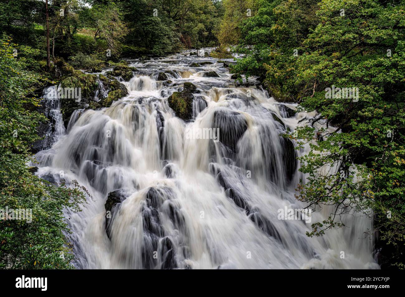 Swallow Falls Betws y Coed North Wales Stock Photo Alamy