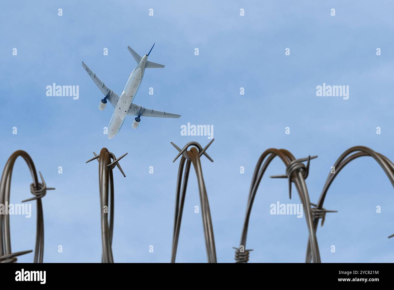 Munich, Bavaria, Germany - October 21, 2024: Airplane or passenger ...