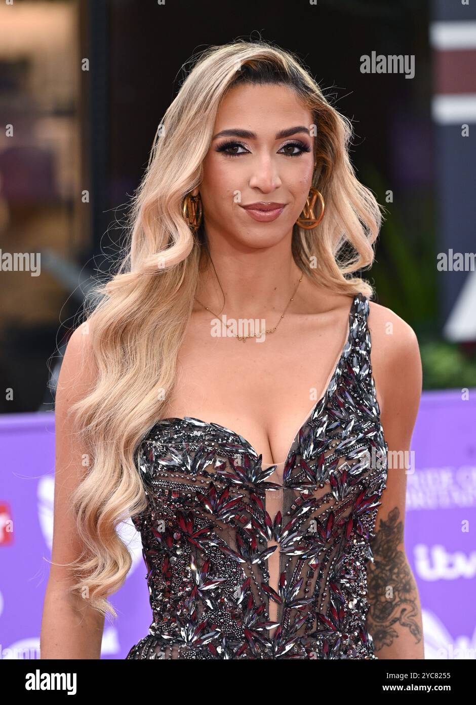 London, UK. October 21st, 2024. GK Barry arriving at the Pride of Britain  Awards, Grosvenor House Hotel. Credit: Doug Peters/EMPICS/Alamy Live News  Stock Photo - Alamy, image size:940x1390