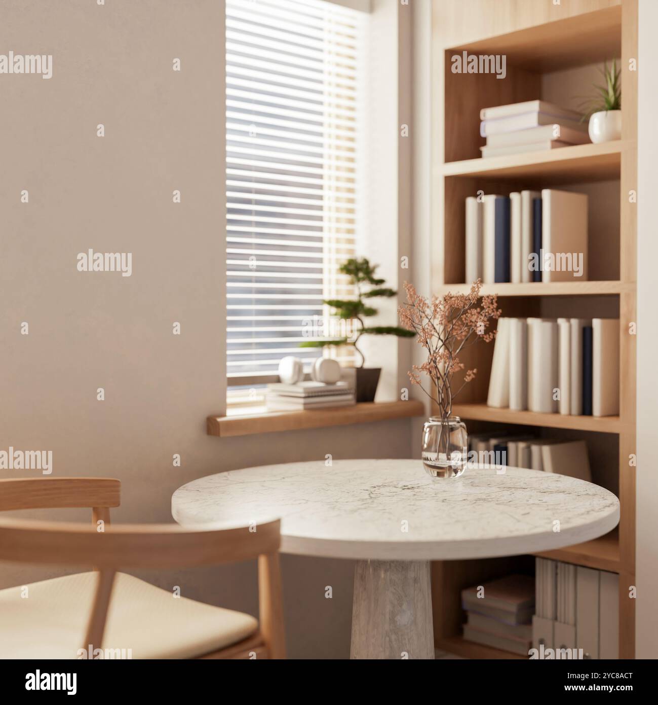 Photo inspiration: Scandinavian Marble And Storage Decor Reference: The Interior Design Of A Comfortable Scandinavian Room Featuring A