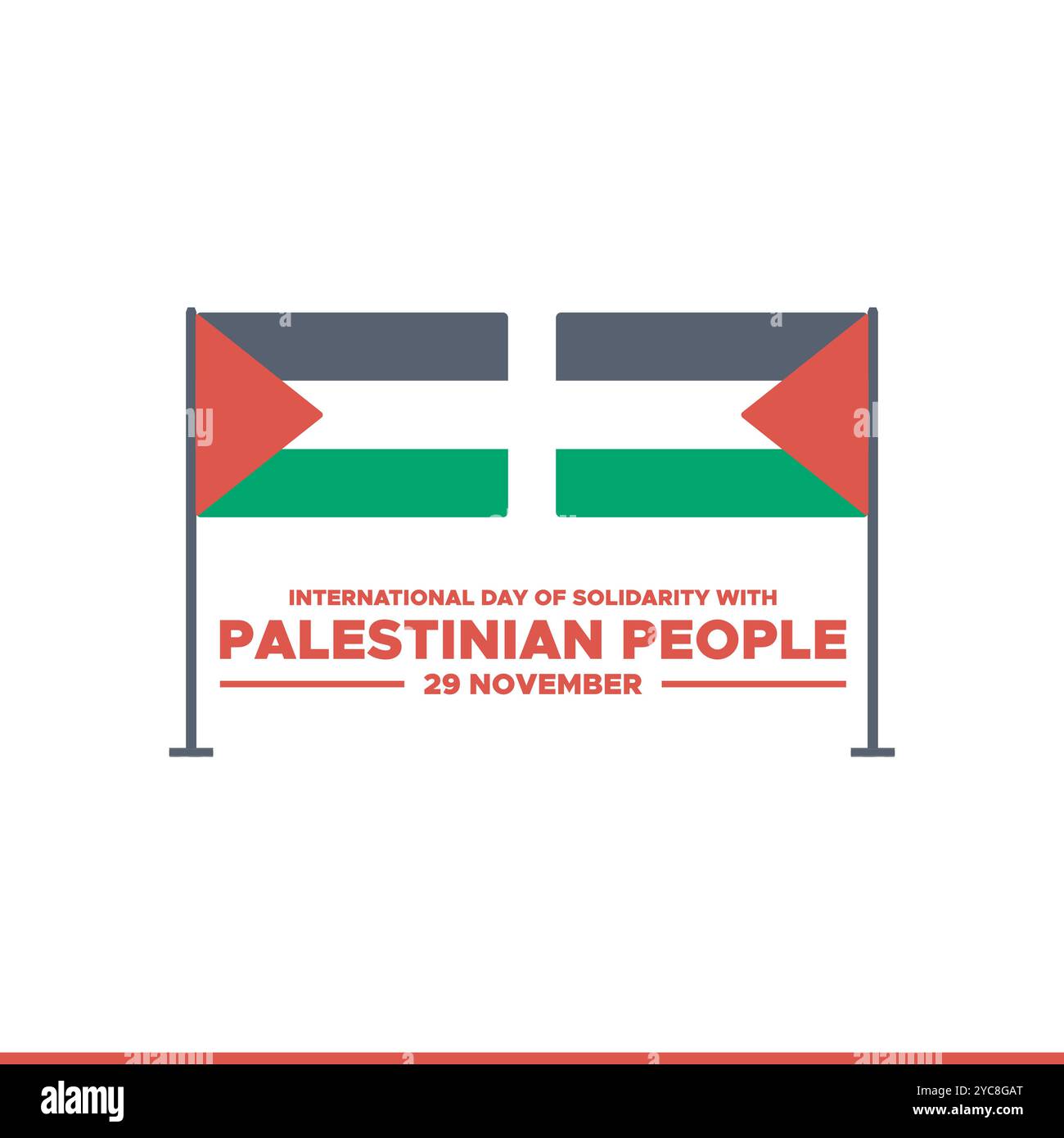 International Day of Solidarity with the Palestinian People Vector ...
