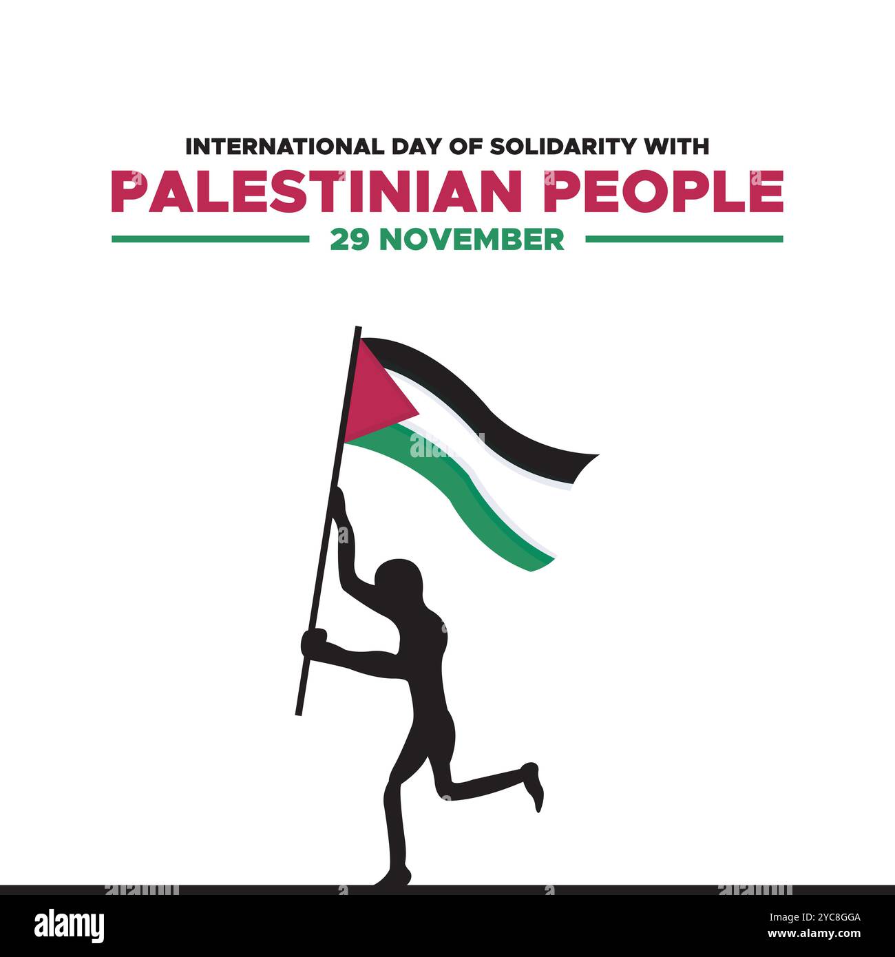 International Day of Solidarity with the Palestinian People Vector ...