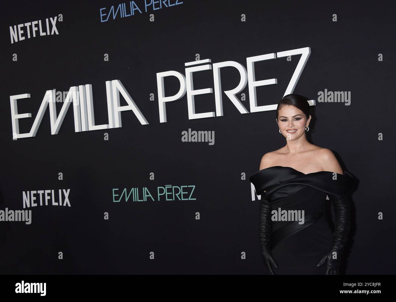 Hollywood, USA. 21st Oct, 2024. Selena Gomez arriving to the “Emilia