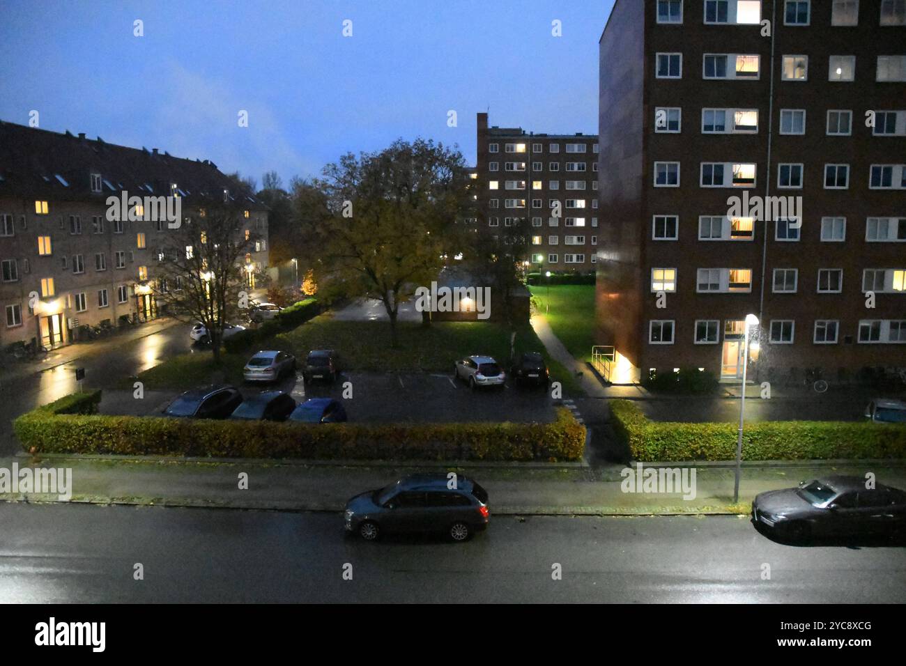 Copenhagen/ Denmark/22 October 2024/ Danish weather rain fall in danish ...