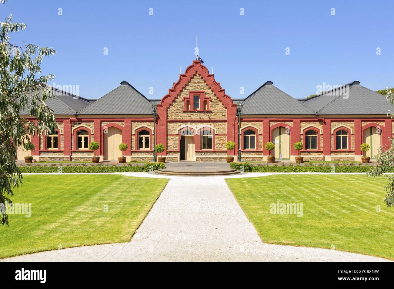 Cellars of Chateau Tanunda Winery in the Barossa Valley, SA, Australia ...