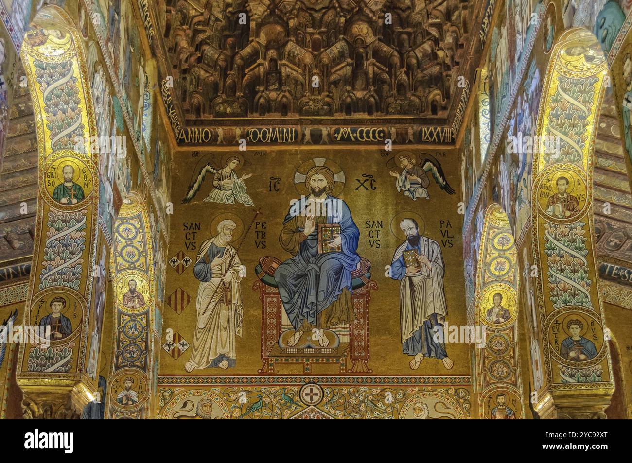 Saint peter mosaic cappella hi-res stock photography and images - Alamy