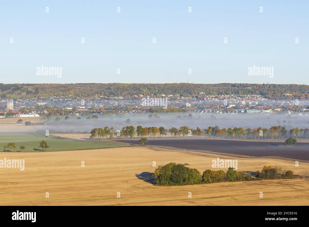 Aerial shot rural small town hi-res stock photography and images - Alamy