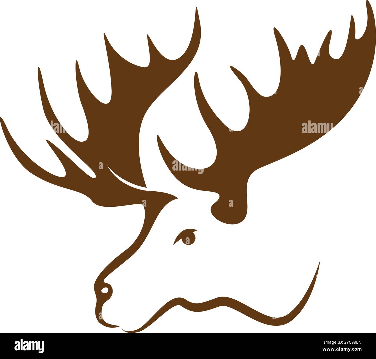 Moose icon image design template Stock Vector Image & Art - Alamy