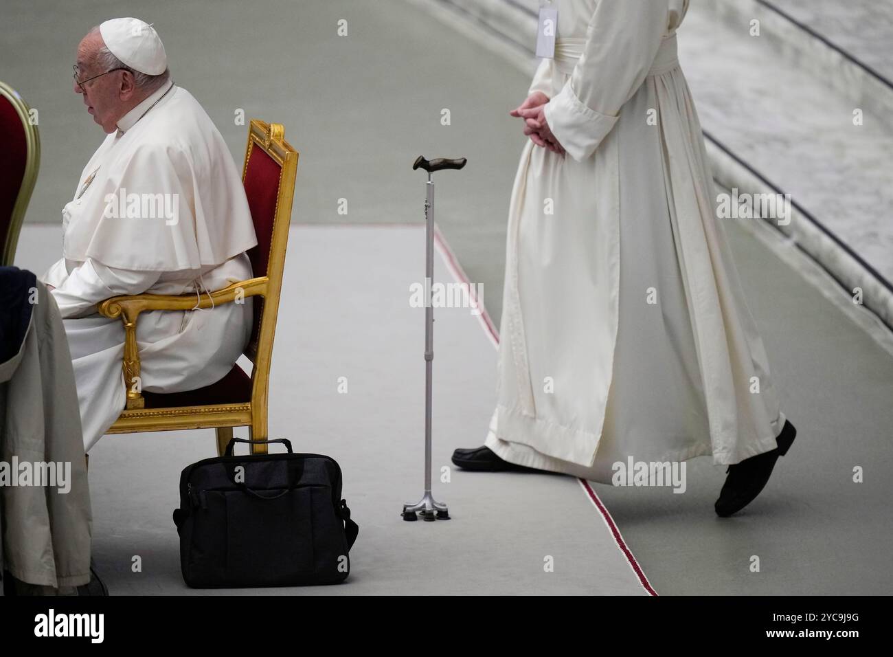 Assembly Pope's Pope Francis attends a session of the 16th General Assembly of the ...