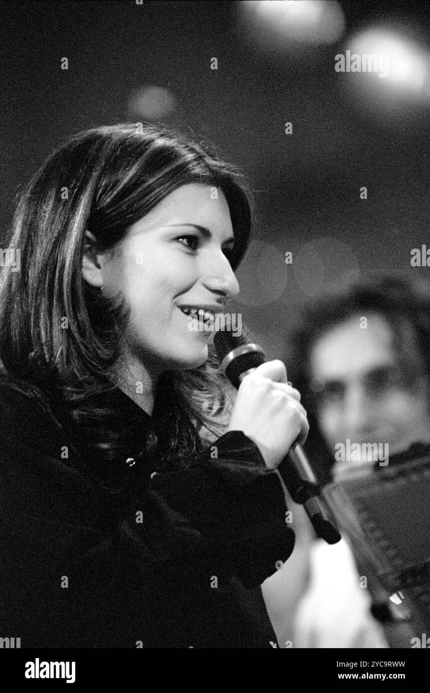 Sanremo Italy 14/11/1996: Laura Pausini, Italian singer, guest of the music television show Sanremo Giovani 1996 Stock Photo