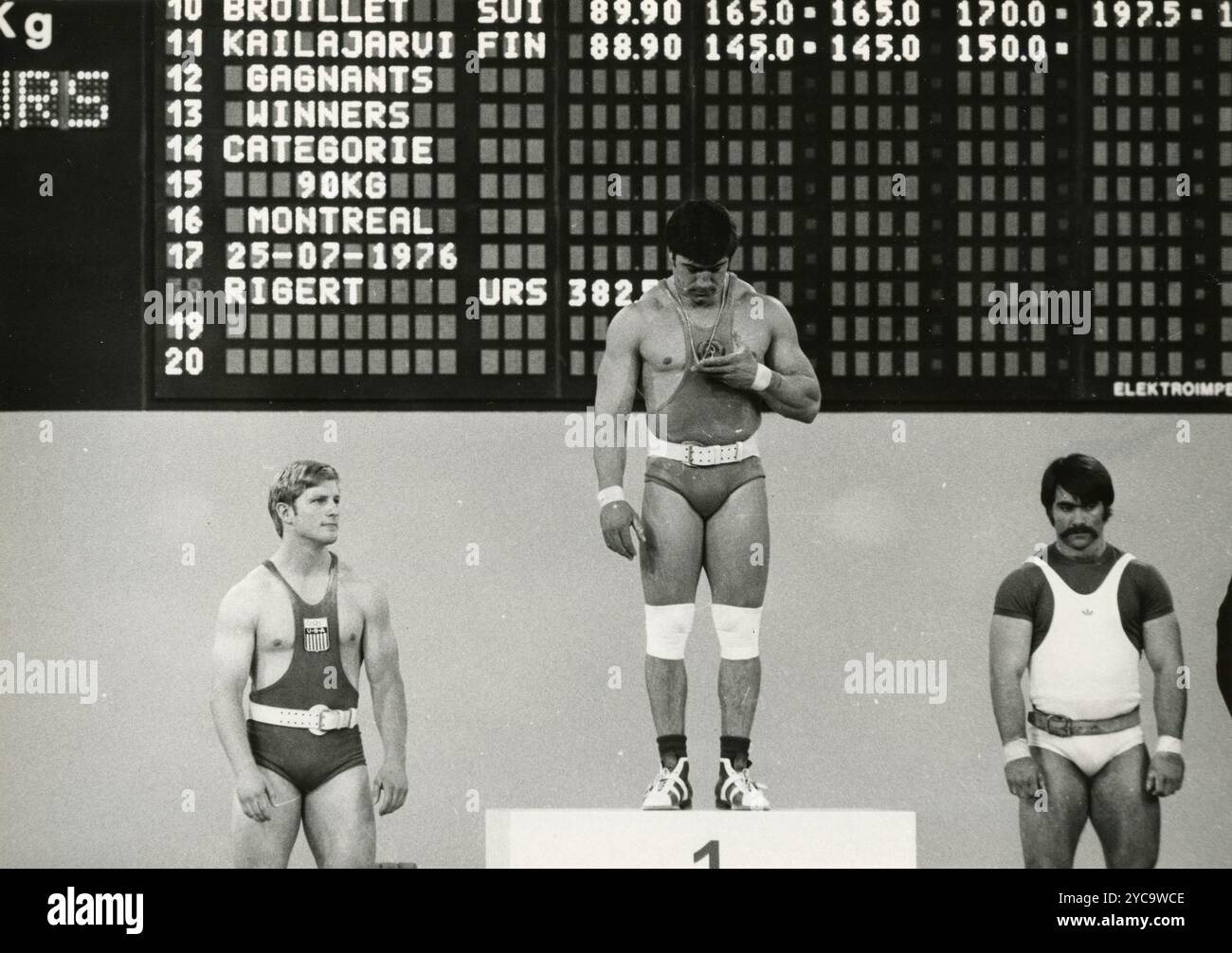 Soviet professional weightlifter David Rigert, Russia 1970s Stock Photo ...