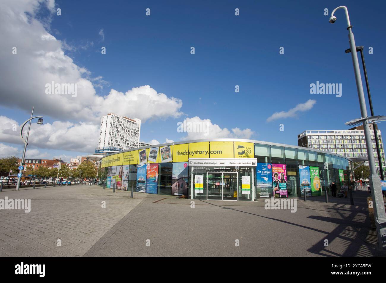 The Hard, Portsmouth Bus Terminal refurbishment work Stock Photo