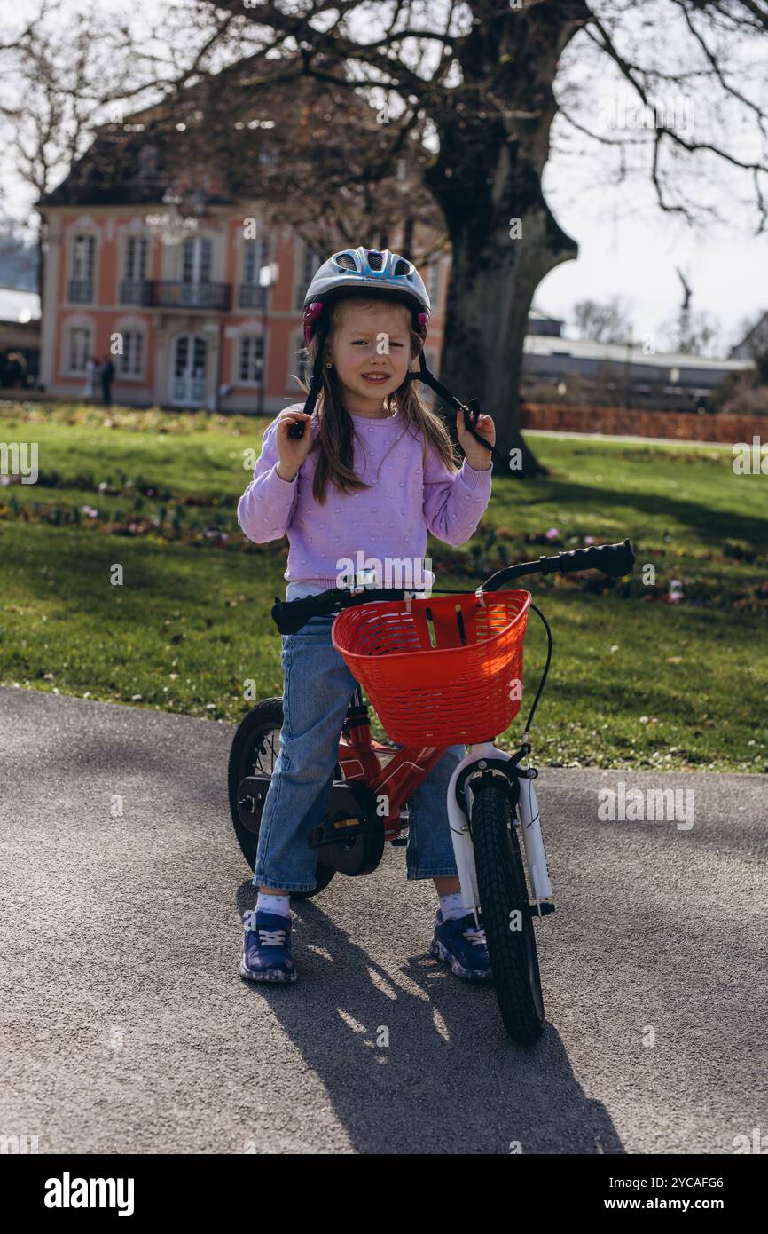 Photo girl in helmet hi-res stock photography and images - Alamy