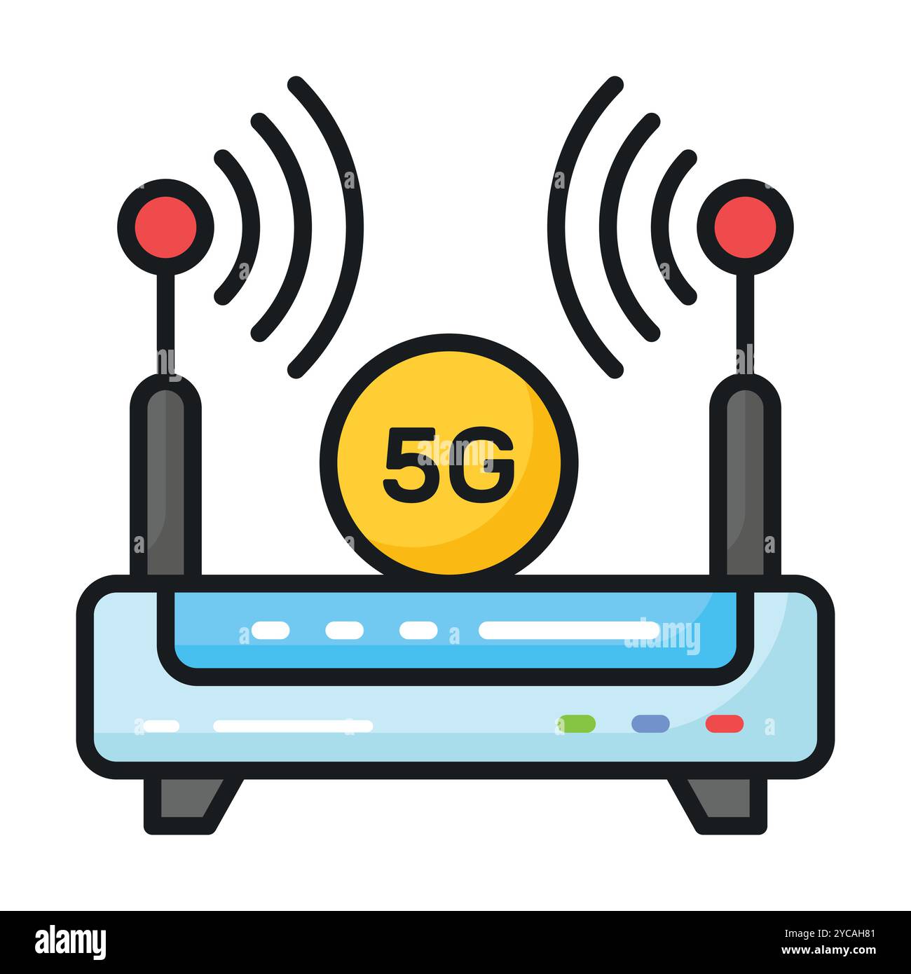 Transmission of tv signals Stock Vector Images - Alamy