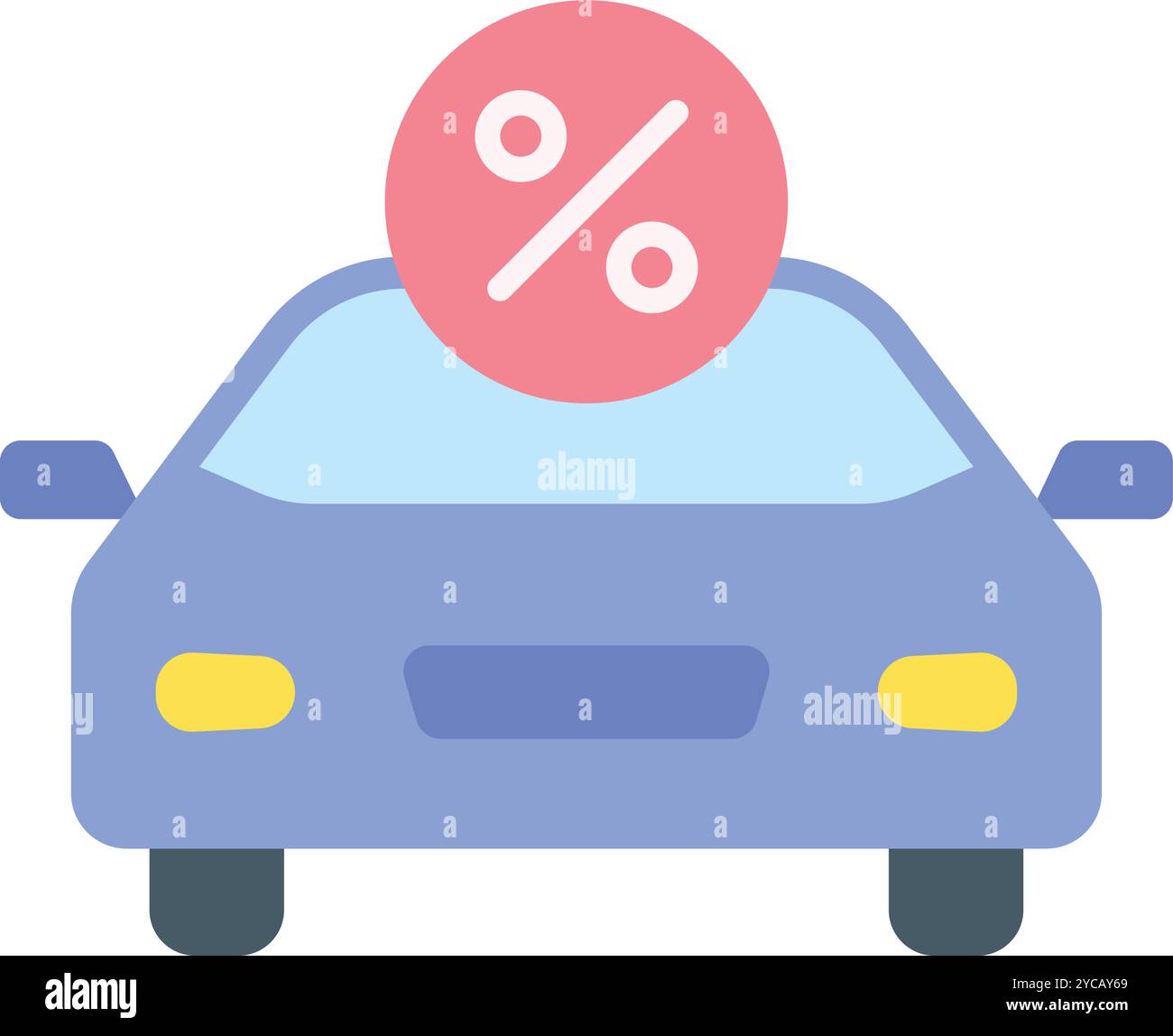 Auto Loan icon vector image. Suitable for mobile application web application and print media. Stock Vector