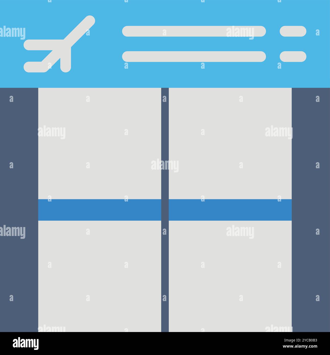 Boarding Gate icon vector image. Suitable for mobile application web application and print media. Stock Vector