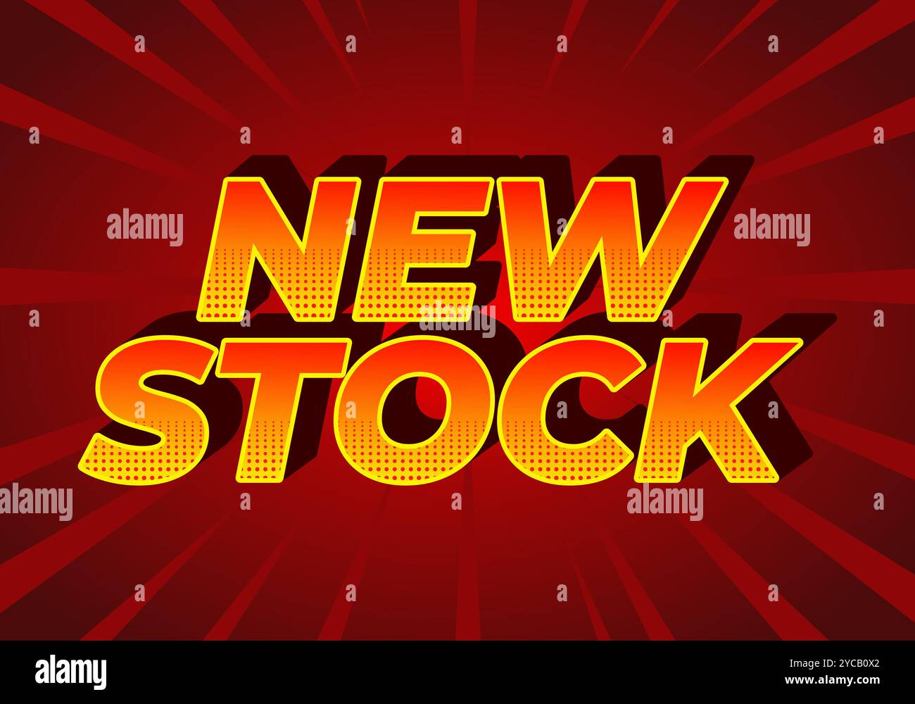 In Stock Text New stock. Text effect design in modern colors with 3D style Stock ...