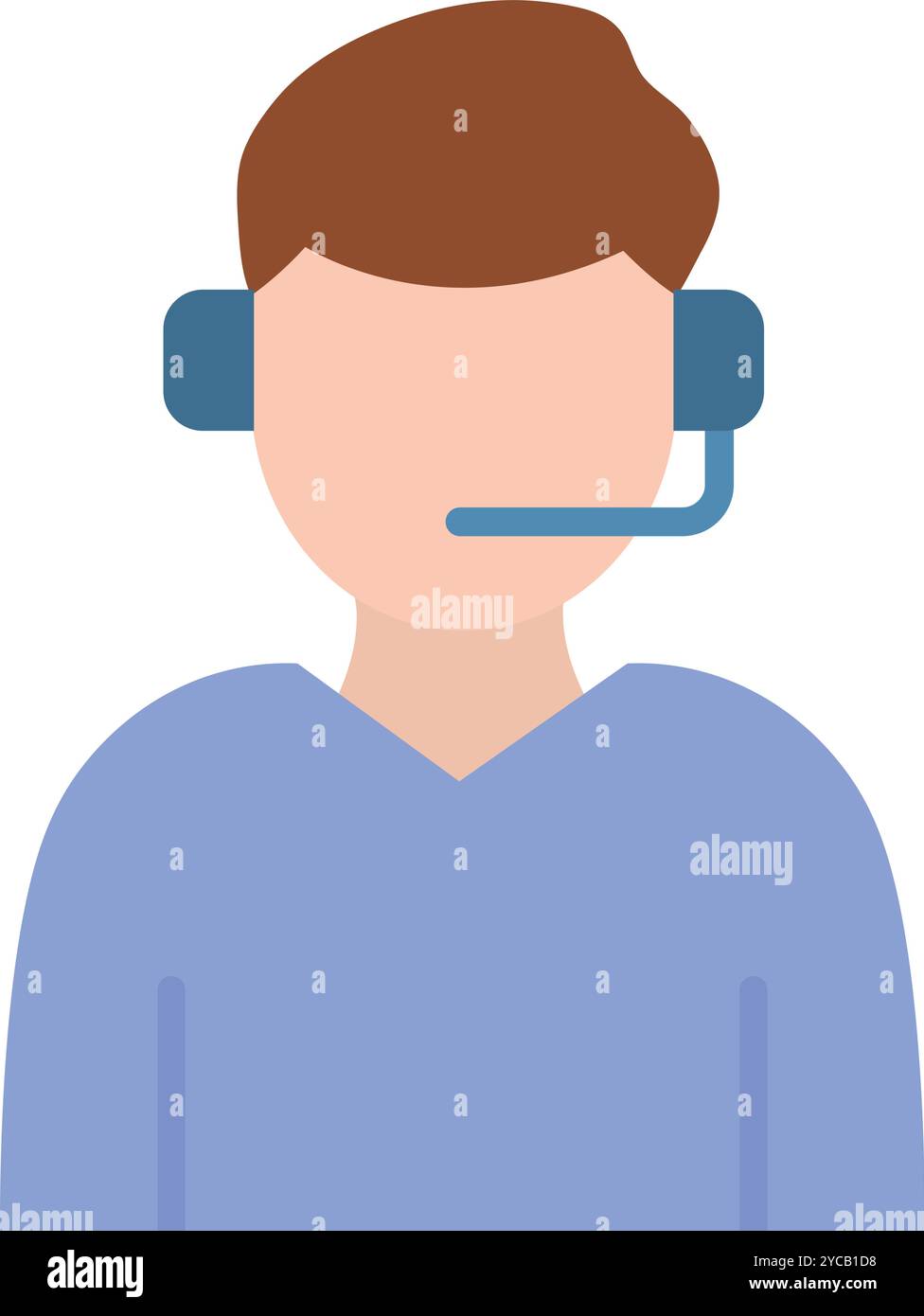 Call Center Agent icon vector image. Suitable for mobile application web application and print media. Stock Vector