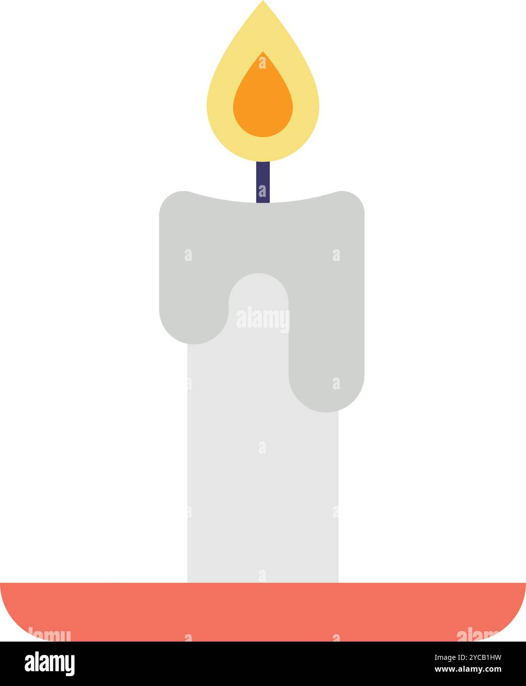 Candle icon vector image. Suitable for mobile application web application and print media. Stock Vector