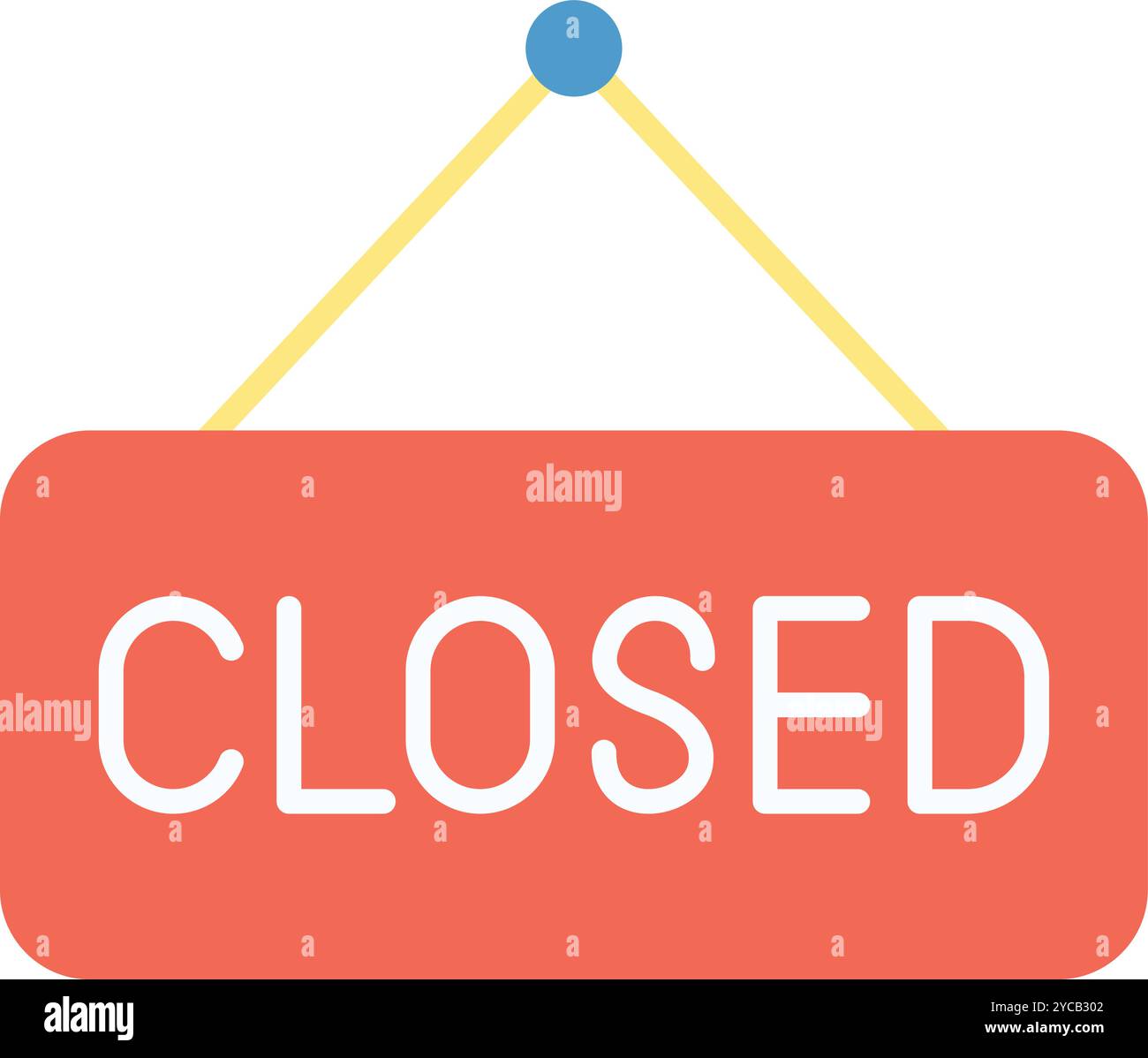 Closed Sign icon vector image. Suitable for mobile application web application and print media. Stock Vector