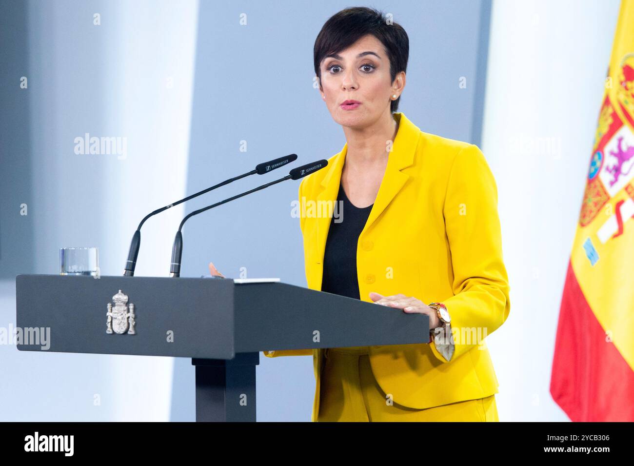 Spain's Minister of Housing and Urban Agenda, Isabel Rodríguez, during ...