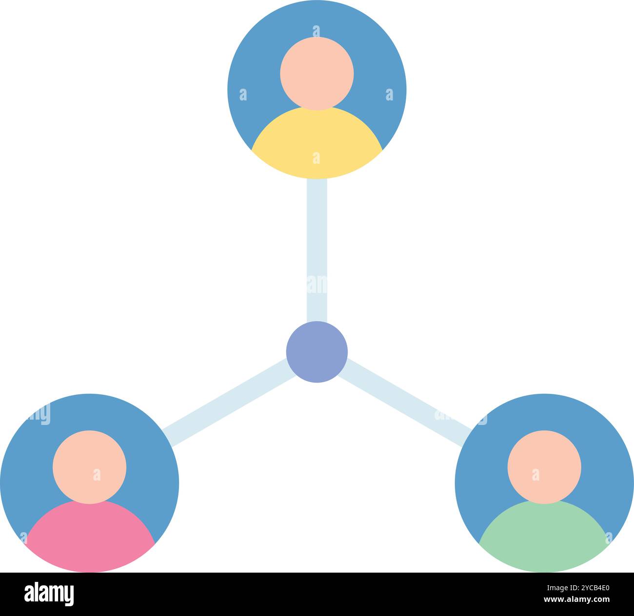 Connected People icon vector image. Suitable for mobile application web ...