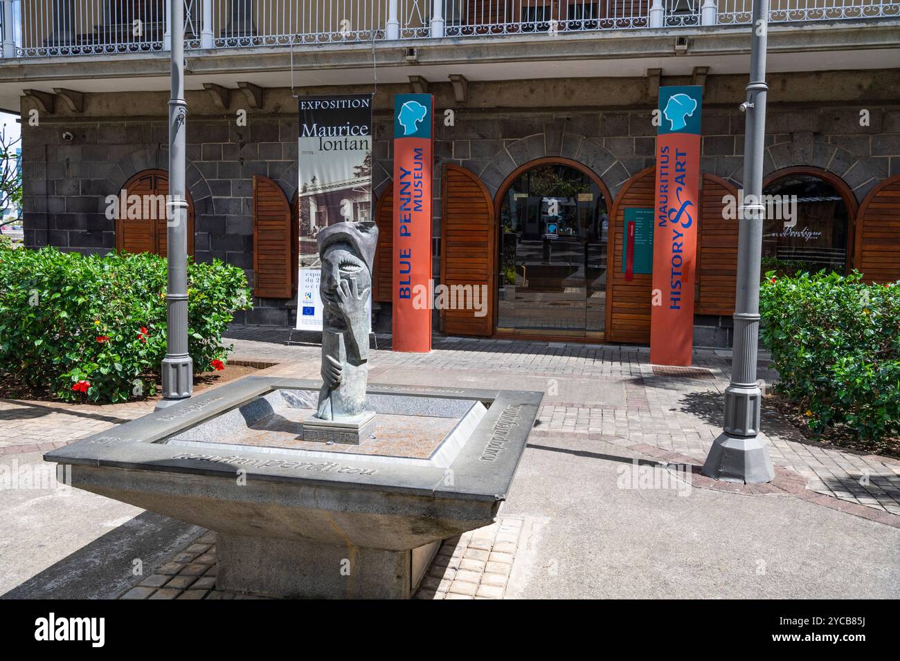 Blue Penny Museum, Stamp Museum, Indian Ocean, Island, Mauritius, Africa, Briefmarken Museum, indischer Ozean, Insel, Afrika Stock Photo