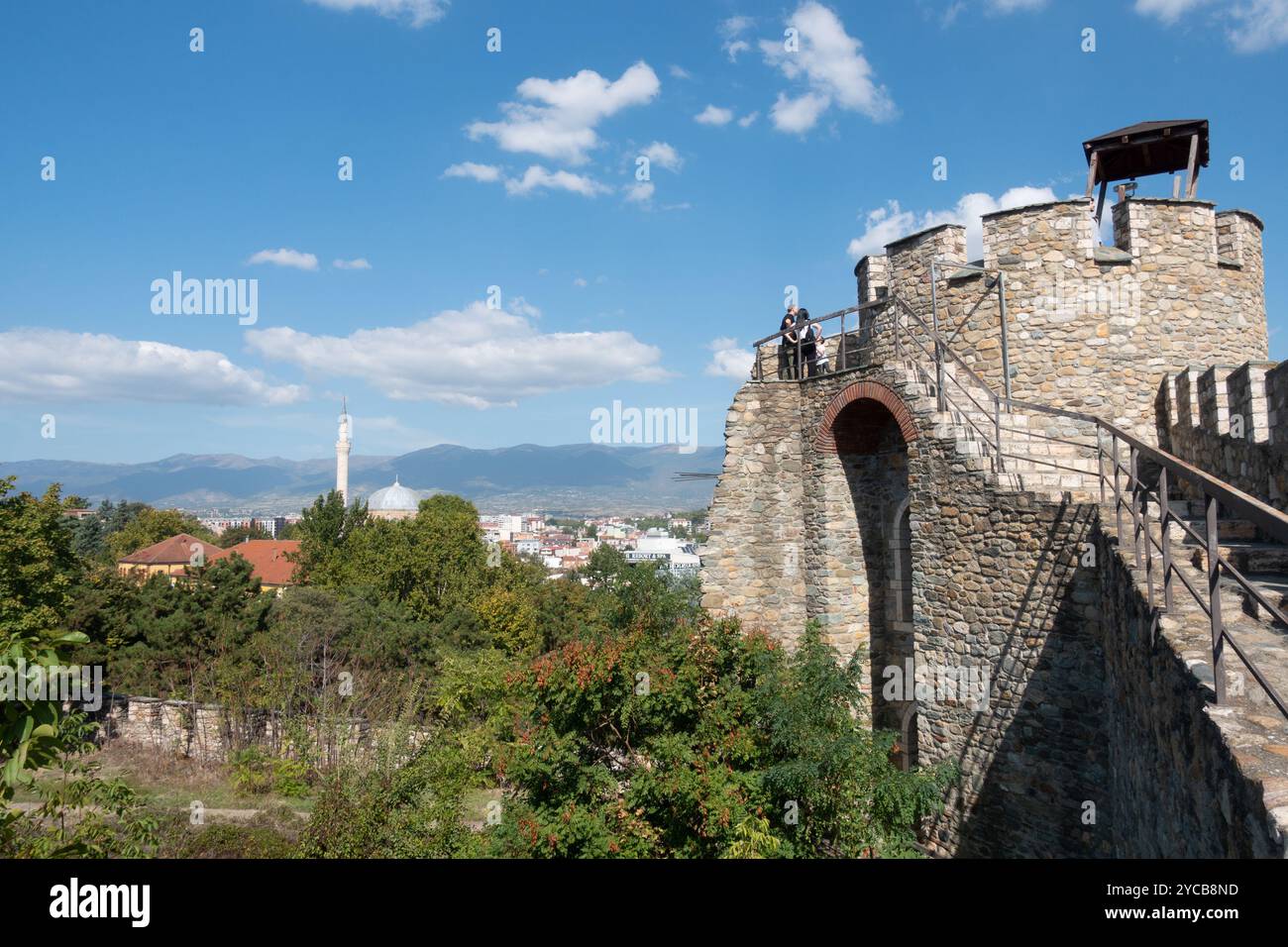 Skopje Fortress (Kale), Skopje, Republic of North Macedonia, Balkans. Stock Photo