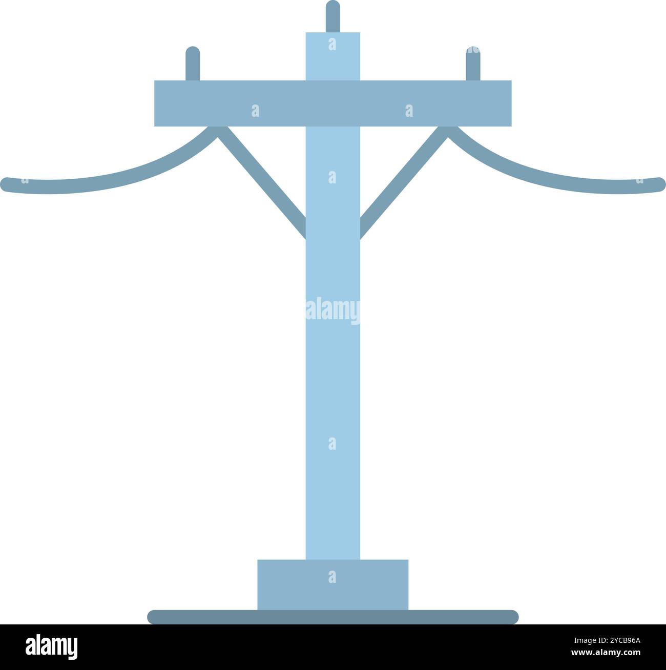 Electric Pole icon vector image. Suitable for mobile application web application and print media. Stock Vector