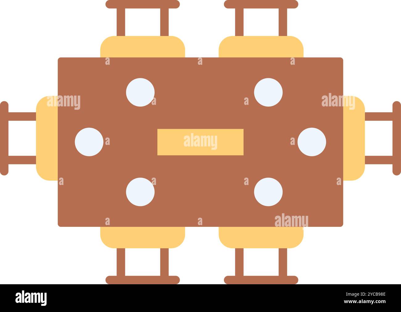 Dining Table icon vector image. Suitable for mobile application web application and print media. Stock Vector