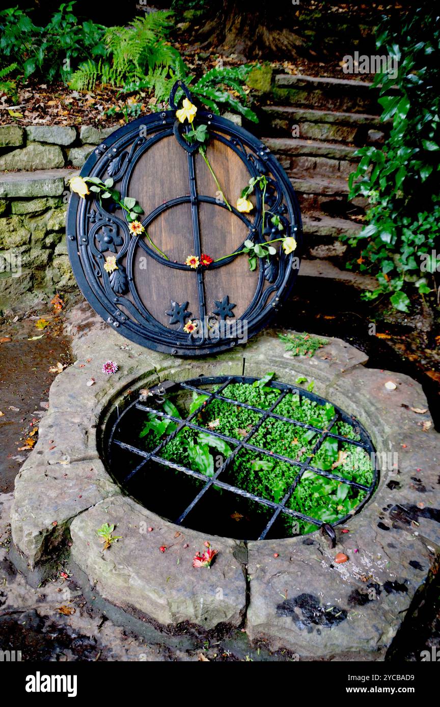 The Chalice Well, also known as the Red Spring in Glastonbury's Chalice ...