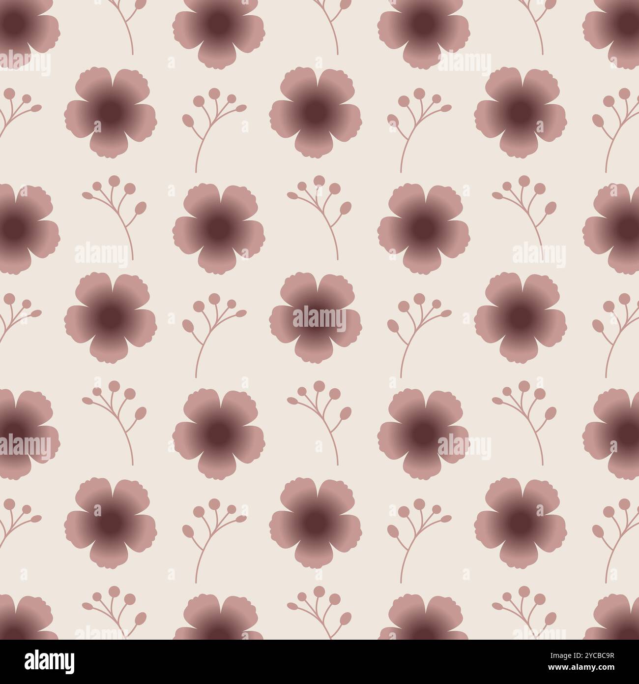 Floral Seamless Vector Pattern for Fabric, Textile, and Wallpaper Design. Stock Vector