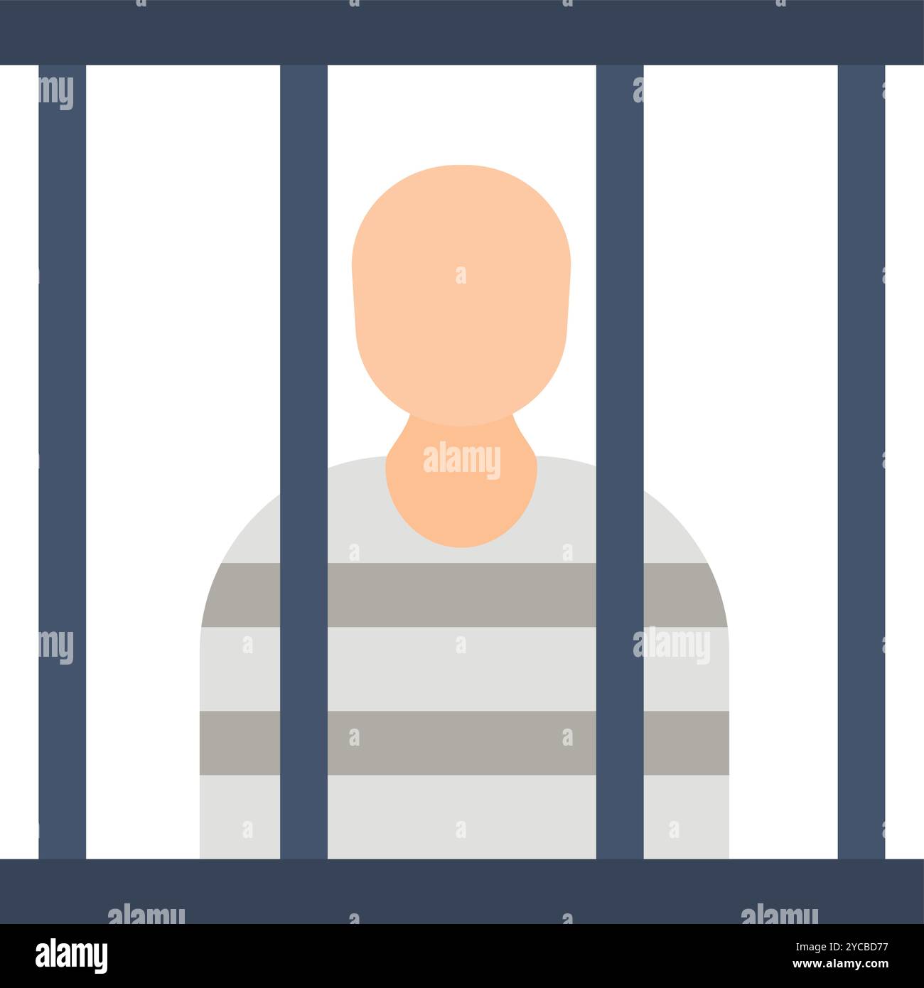 Jail icon vector image. Suitable for mobile application web application and print media. Stock Vector