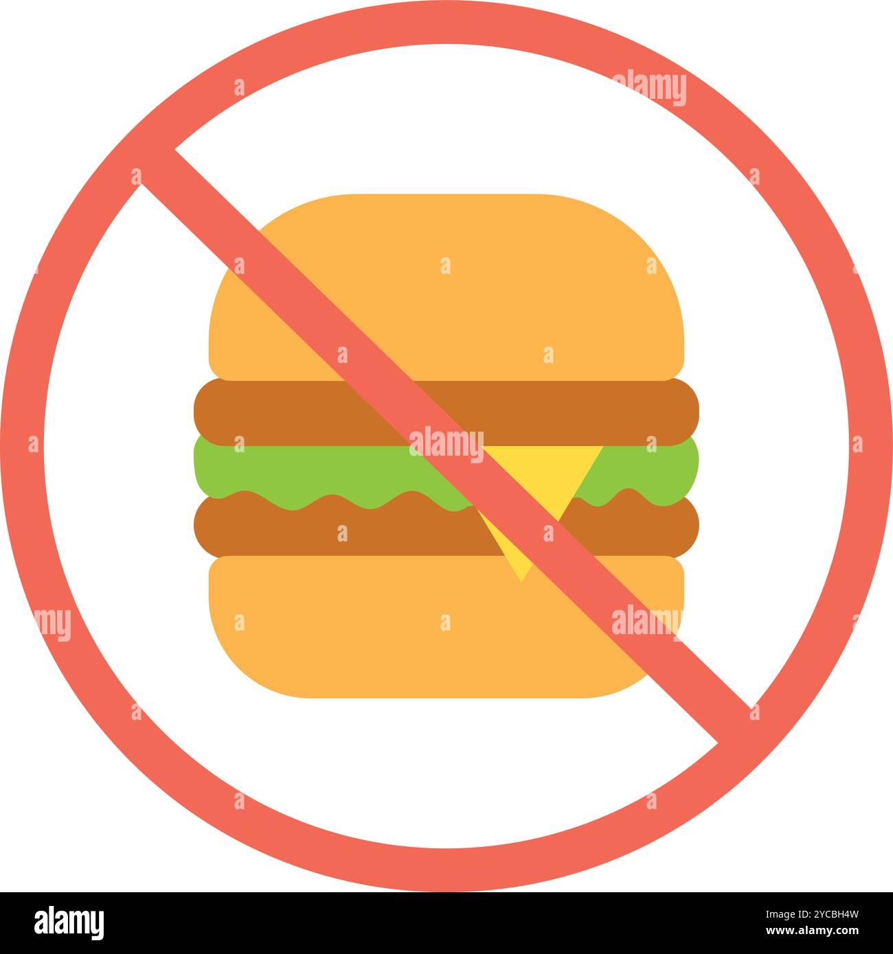 No Food icon vector image. Suitable for mobile application web application and print media. Stock Vector
