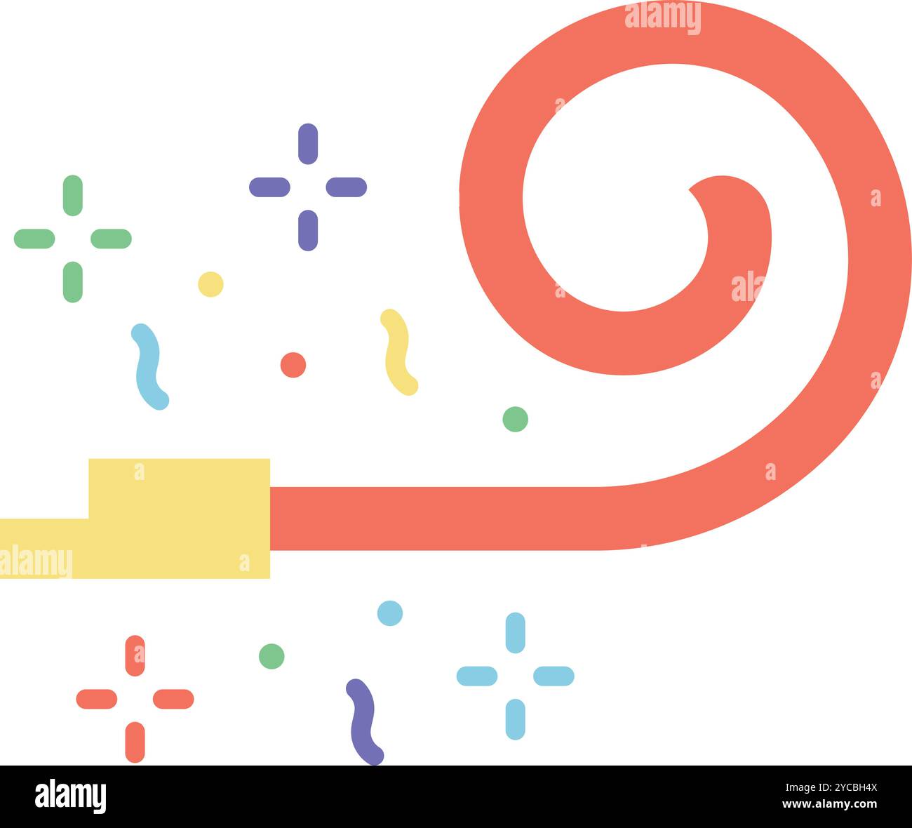 Noisemaker icon vector image. Suitable for mobile application web application and print media. Stock Vector