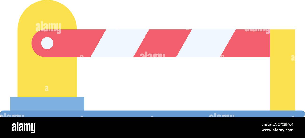 Parking Barrier icon vector image. Suitable for mobile application web application and print media. Stock Vector