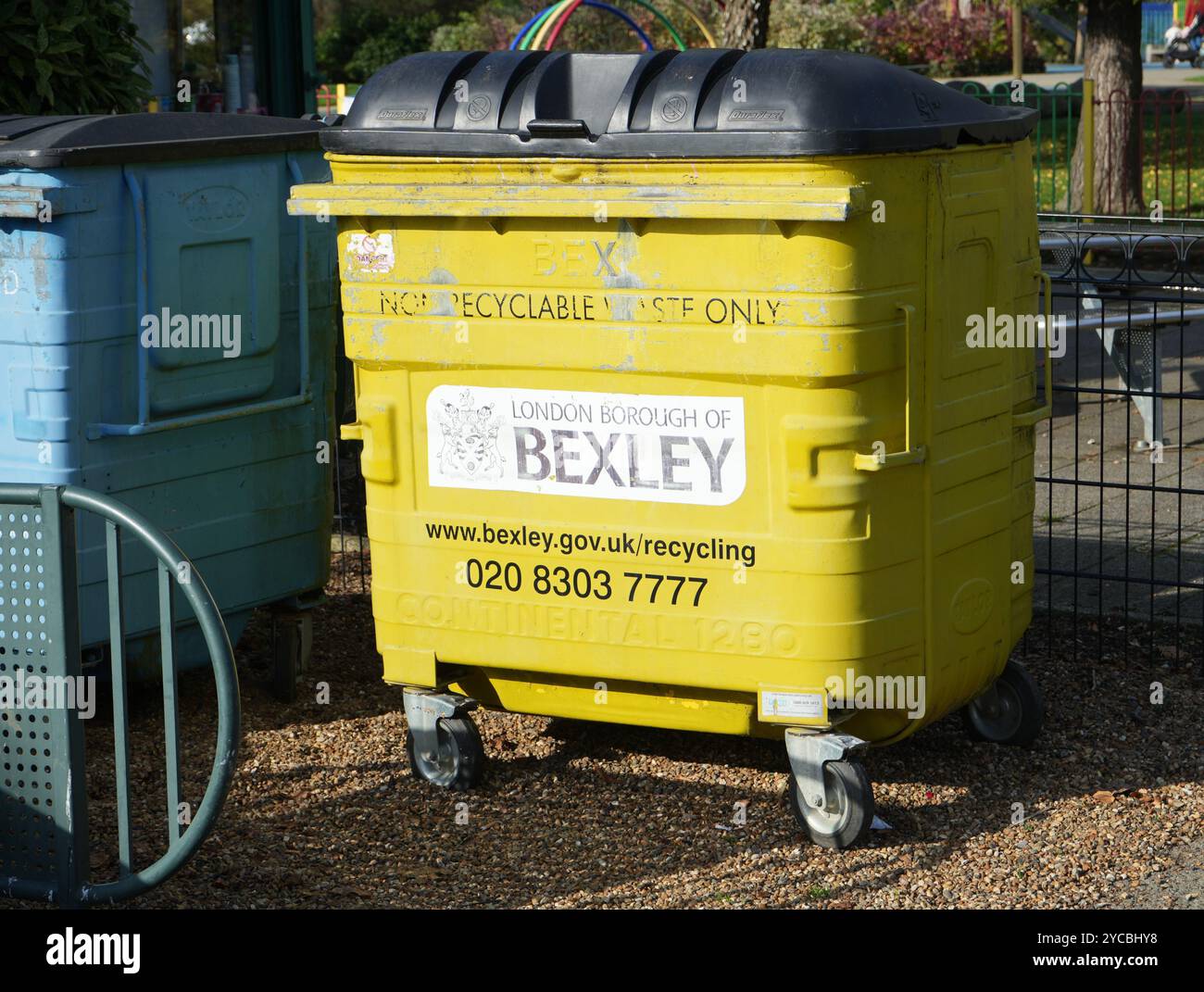Large Commercial non recyclable waste bin from The London Borough of