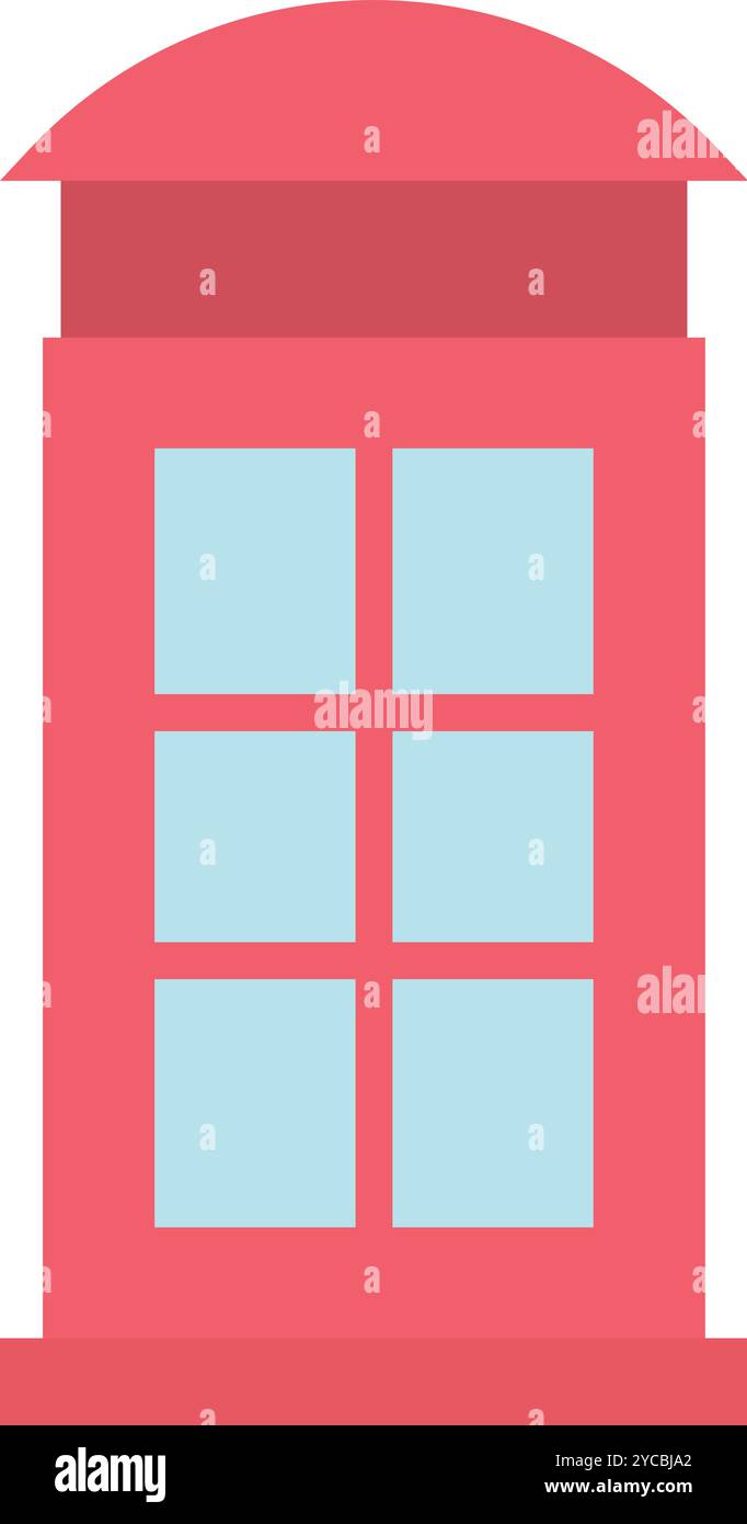 Phone Booth icon vector image. Suitable for mobile application web application and print media. Stock Vector