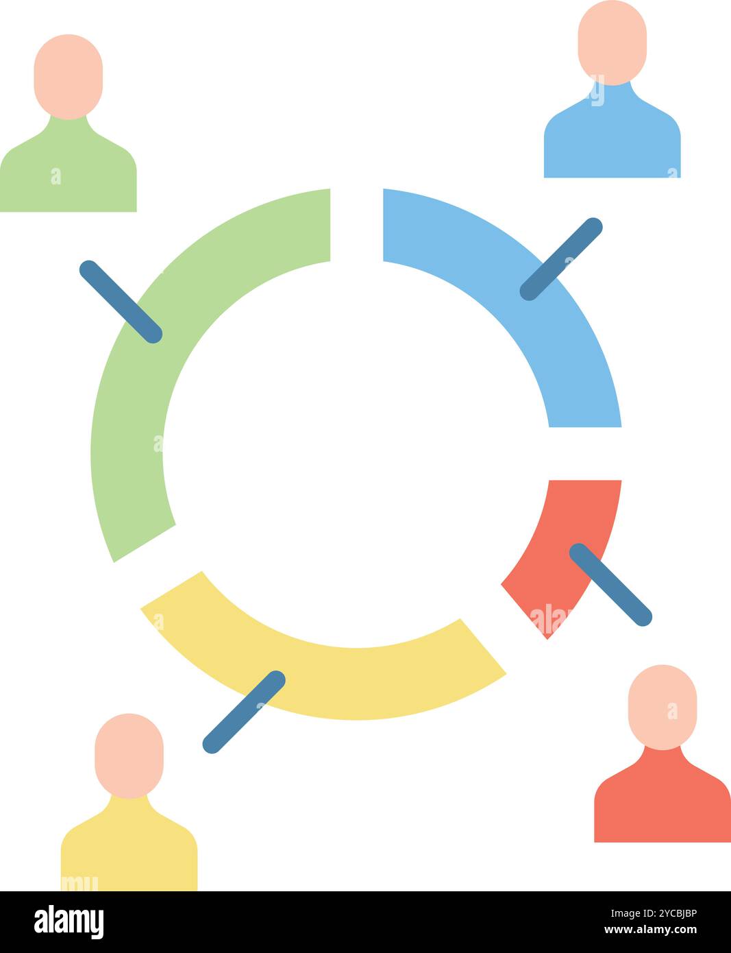 Pie Chart icon vector image. Suitable for mobile application web application and print media. Stock Vector