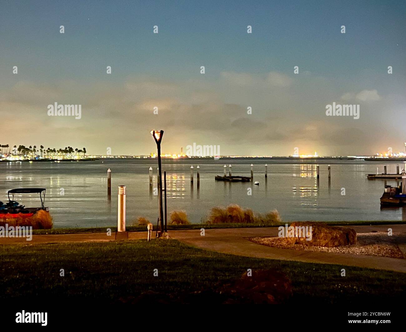 Long Beach harbor sea view - Smartphone Captured Stock Image