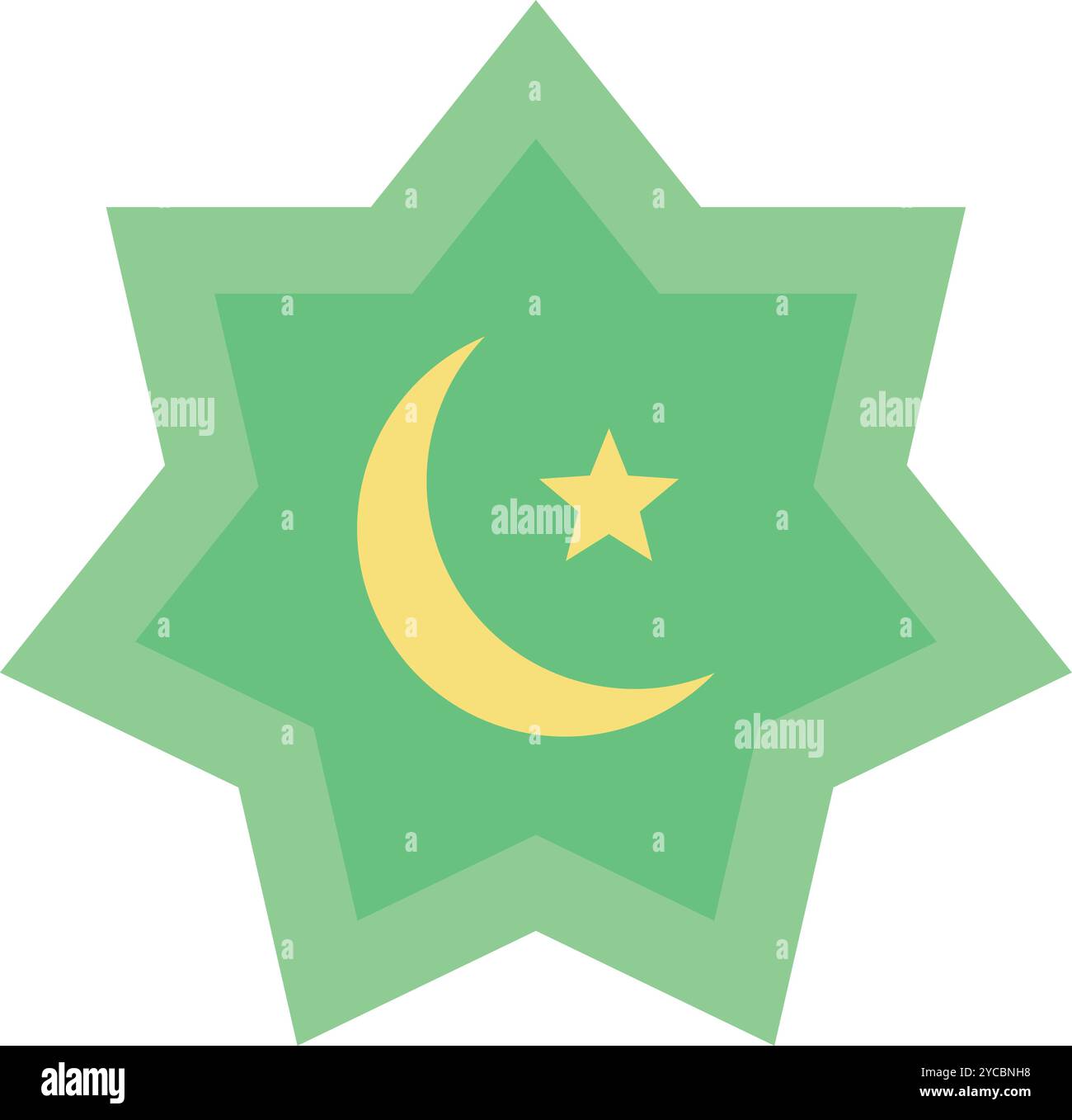 Rub El Hizb icon vector image. Suitable for mobile application web application and print media. Stock Vector