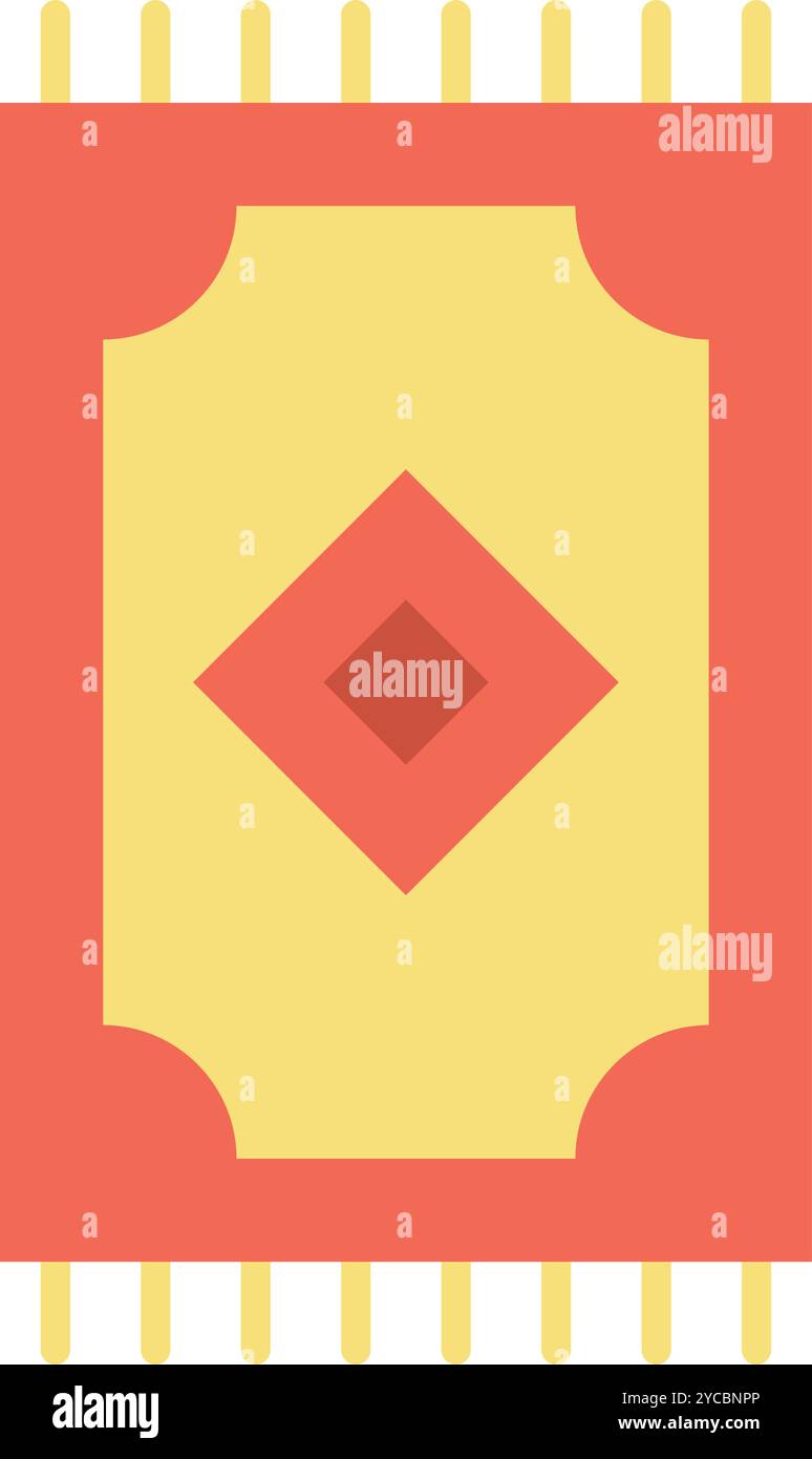 Rug icon vector image. Suitable for mobile application web application and print media. Stock Vector